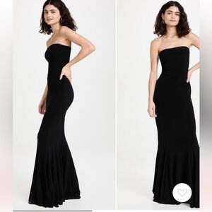 Norma Kamali Strapless Fishtail Gown